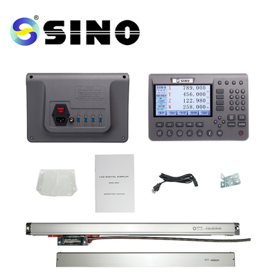 SINO SDS200 масштаб набора KA-300 дисплея цифрового отсчета LCD оси металла 4 линейный