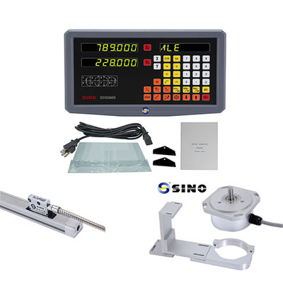 Цифровое отсчетное устройство SINO 2-Axis с оптическим дисплеем и линейным энкодером, длина 70-1020 мм, для фрезерных, токарных и расточных станков