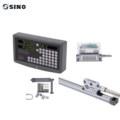 2 оси цифровой чтения SINO SDS6-2V DRO с металлическими светодиодными комплектами Два линейных линейника для фрезерной машины