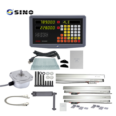 SINO 2-осевая система цифрового чтения токарного станка SDS2MS AC 100-240V многофункциональная с линейным масштабом для токарных и фрезерных машин