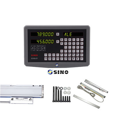 Хорошая цена SINO SDS6-2V Цифровая система считывания металлических светодиодов Цифровая система считывания 2 оси DRO-киты 60Hz для фрезерной машины онлайн